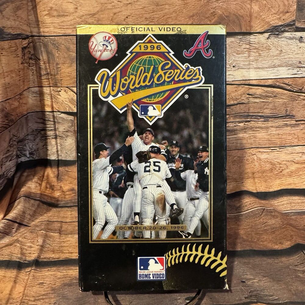 1996 MLB World Series VHS Official Video NY Yankees vs Atlanta Braves Baseball